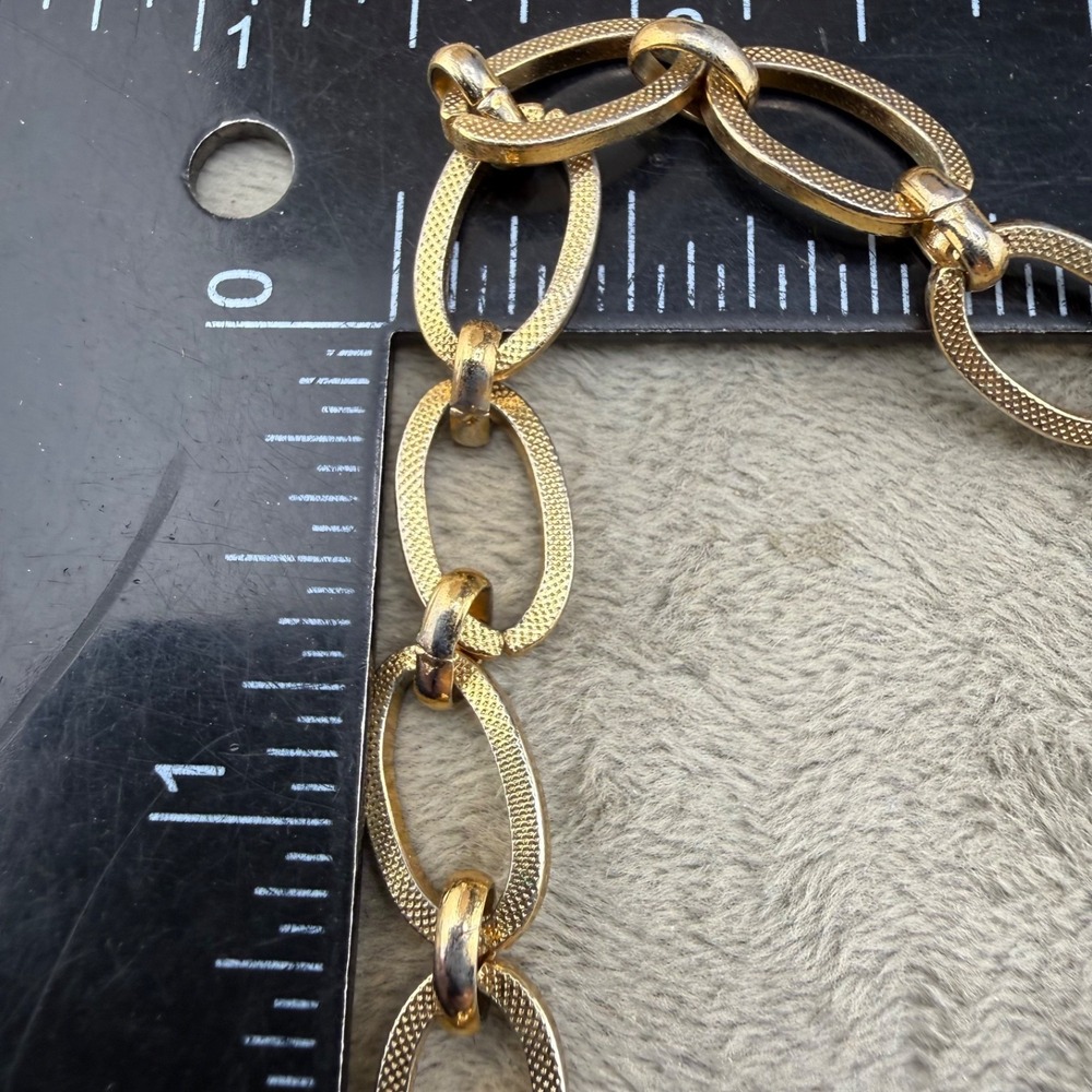 Vintage Monet Necklace Gold Tone Chain Link Opera Flapper 54" - Picture 8 of 8